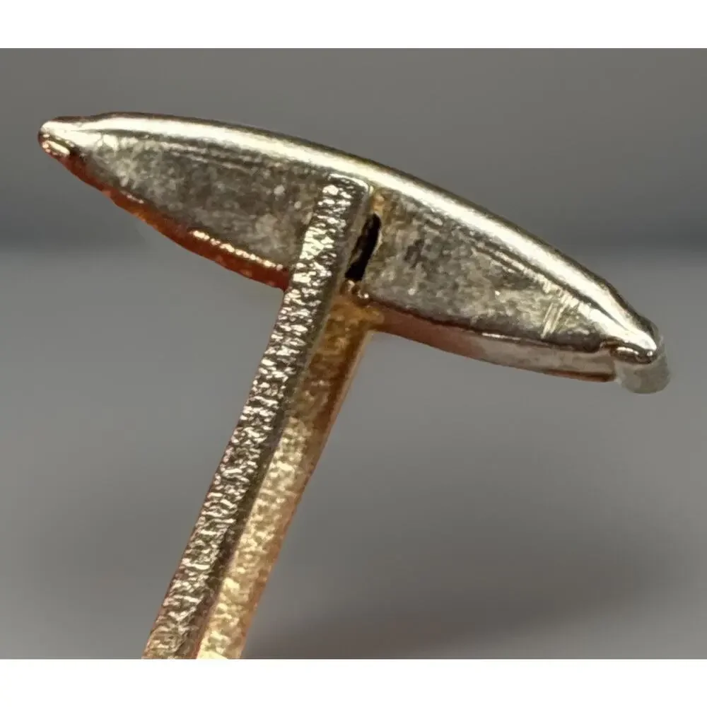 Krementz MCM Jazz Cufflinks Tie Bar Piano Bass w/Original Box 14k Gold Overlay
